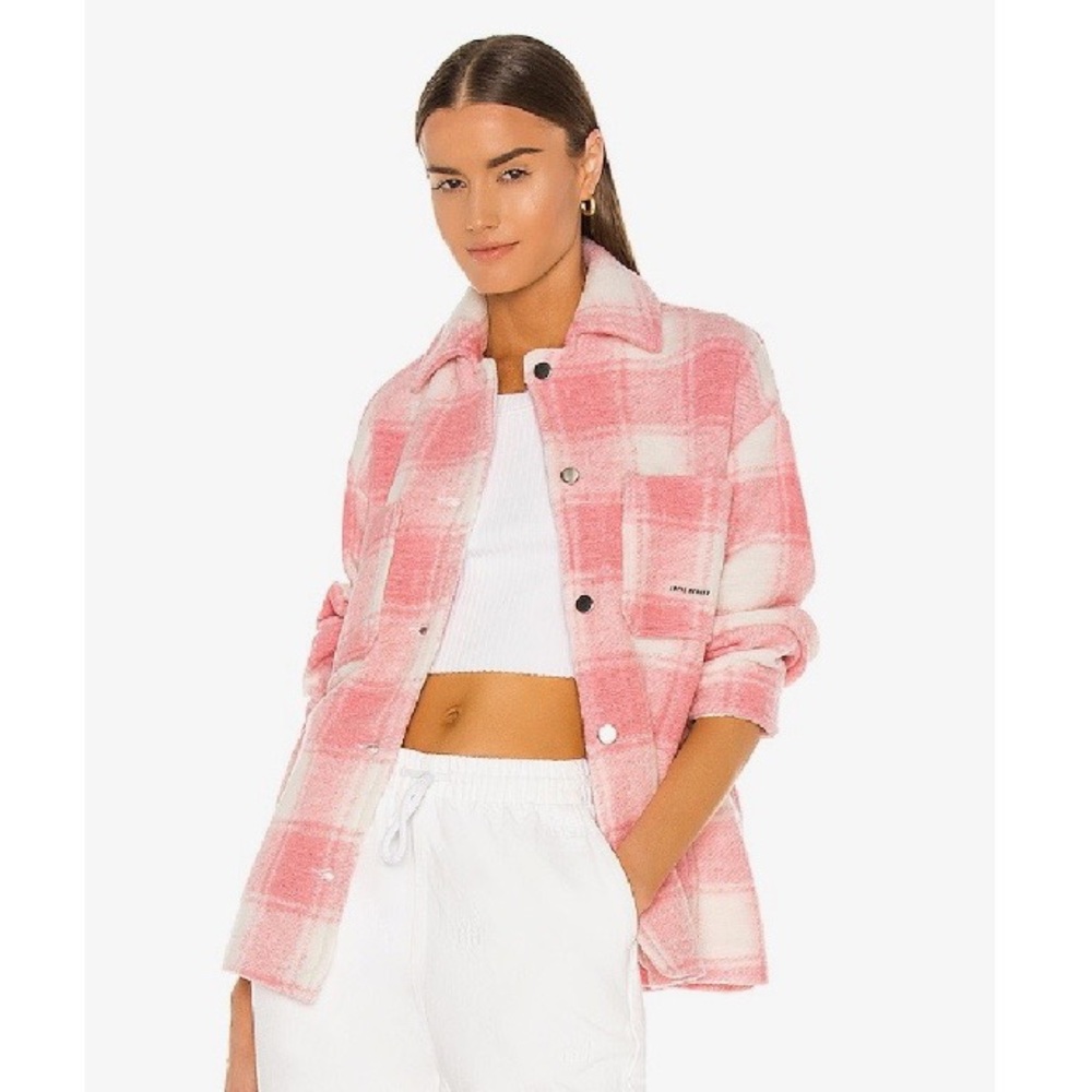 Twiggy Coral Shirt Jacket from Revolve